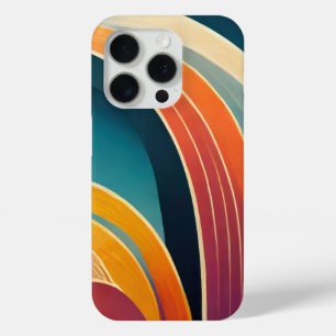 Boogvormen in heldere kleuren iPhone 15 pro case