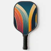 Boogvormen in heldere kleuren pickleball paddle (Achterkant)