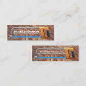 boogzaag | Houtkorrels Mini Visitekaartje (Voorkant / Achterkant)