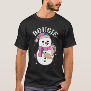 Boojee Snowman Bougie Snowman Riem Bag Boojee Xmas T-shirt