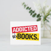 Book Addicate Funny Reading Gift Briefkaart (Staand voorkant)