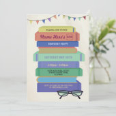 Book Birthday Library Invitation Lecture Stack (Debout devant)