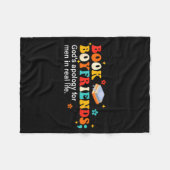 Book Boyfriends Definition Design Fleece Deken (Voorkant (Horizontaal))