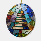 Book Christmas Tree  Keramisch Ornament (Links)