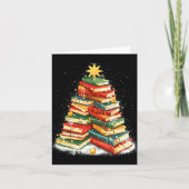 Book Christmas Tree Reading Kaart (Voorkant)