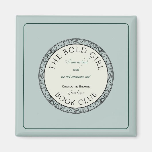 Book Club Blue Customisé Magnet (Devant)