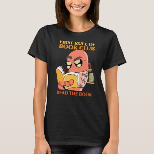 Book Club Bookworm T-shirt (Voorkant)