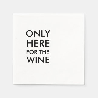 Book Club Cocktail Napkins - Alleen hier voor wijn Servetten