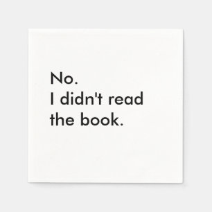 Book Club Cocktail Napkins Servet