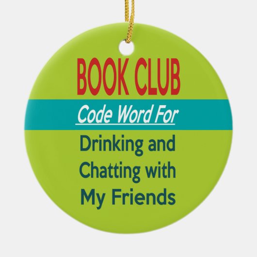Book Club - Code Word Keramisch Ornament (Voorkant)