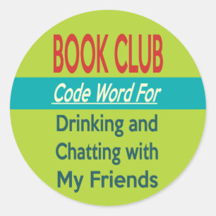 Book Club - Code Word Ronde Sticker