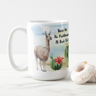 Book Club Cute Llama Waterverf Cactus Koffiemok