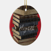 Book Club Enseignant Monogramme Ornement céramique (Droite)