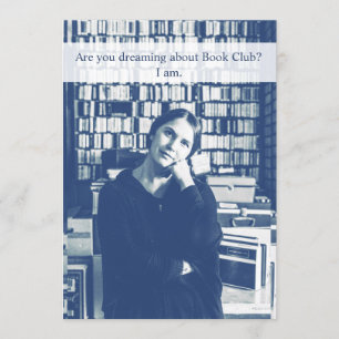 Book Club Funny Custom Invitation Kaart