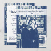 Book Club Funny Invitation personnalisée (Devant / Derrière)