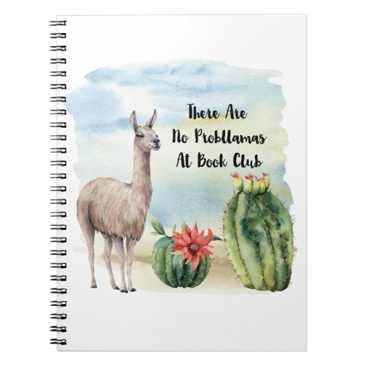 Book Club Funny Llama Journal (Devant)