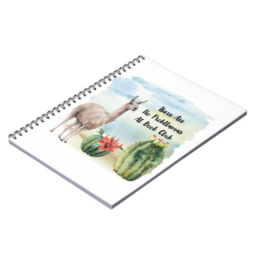 Book Club Funny Llama Journal Notitieboek (Linkerzijde)