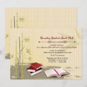 Book Club Gathering-uitnodiging Kaart (Voorkant / Achterkant)