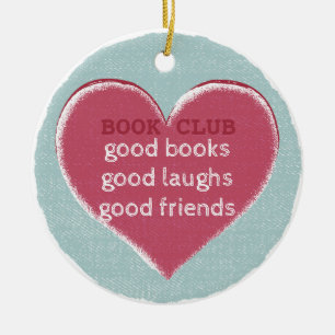 Book Club Group Friendship Heart Keramisch Ornament