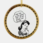 Book Club - I Hope - Gold Retro Ceramic Ornament (Voorkant)