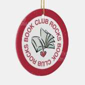 Book Club Kerstornament Keepomwille Gift Keramisch Ornament (Rechts)