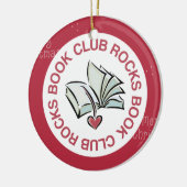 Book Club Kerstornament Keepomwille Gift Keramisch Ornament (Links)