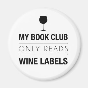 Book Club leest Wijnlabels Magnet Magneet