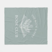 Book Club Name Personalized Member's Favor Gift Fleece Deken (Voorkant (Horizontaal))