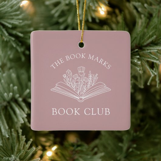 Book Club Name Personalized Ornament (Boom)