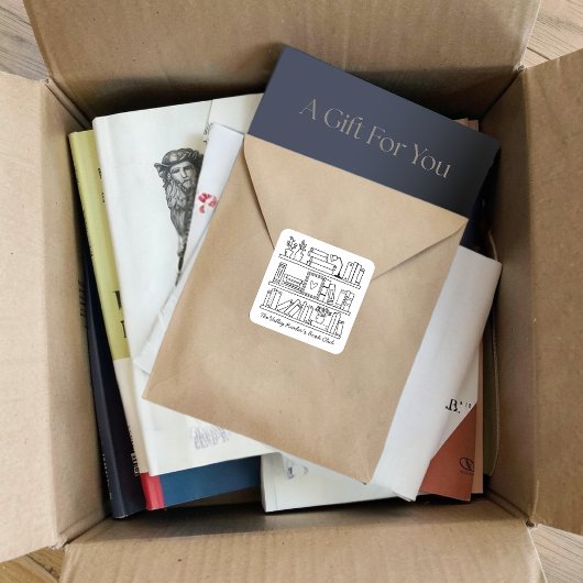 Book Club Name Personalized Vierkante Sticker