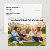 Book Club Open Invitation Customizable (Devant / Derrière)