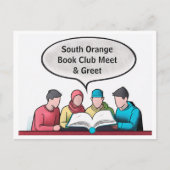 Book Club Open Invitation Customizable Briefkaart (Voorkant)