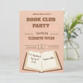 Book Club Party Invitation – Cozy Reading Night (Debout devant)