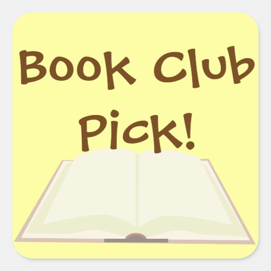 Book Club Pick Promos Vierkante Sticker (Voorkant)