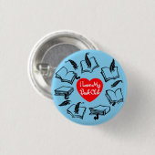 Book Club Ronde Button 3,2 Cm (Voorkant /achterkant)