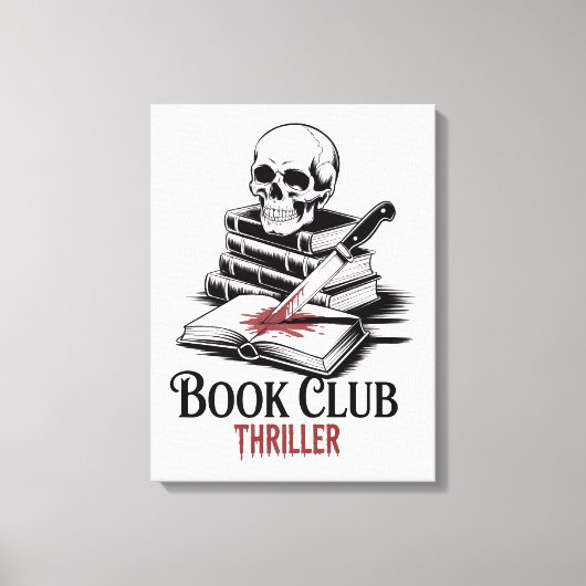 Book Club Thriller Canvas Afdruk (Voorkant)