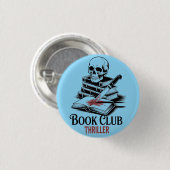 Book Club Thriller Ronde Button 3,2 Cm (Voorkant /achterkant)