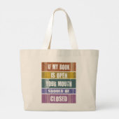 Book Design Canvas tas (Achterkant)