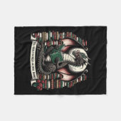 Book Dragon Yes I Really Do Need All These Books Fleece Deken (Voorkant (Horizontaal))
