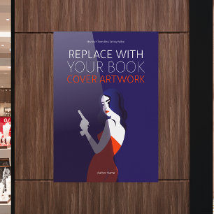 Book Hoesje   Promotie auteur-schrijver Poster