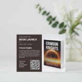Book Launch Author Promo Photo QR Code Briefkaart (Staand voorkant)