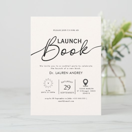 Book Launch Invitation (Debout devant)