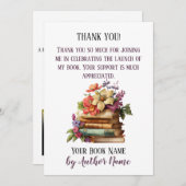Book Launch Party Hartelijk dank Kaart (Voorkant / Achterkant)