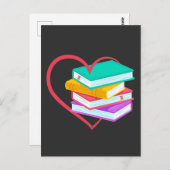 Book Love Bookworm Reader Cute Reading Briefkaart (Voorkant / Achterkant)