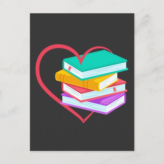 Book Love Bookworm Reader Cute Reading Briefkaart (Voorkant)