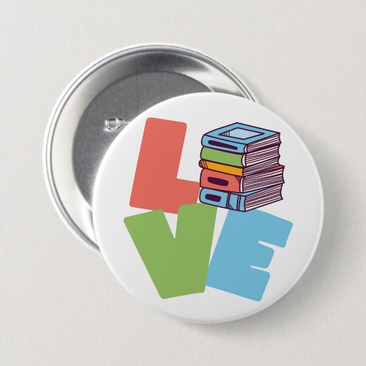 Book Love Button (Voorkant /achterkant)