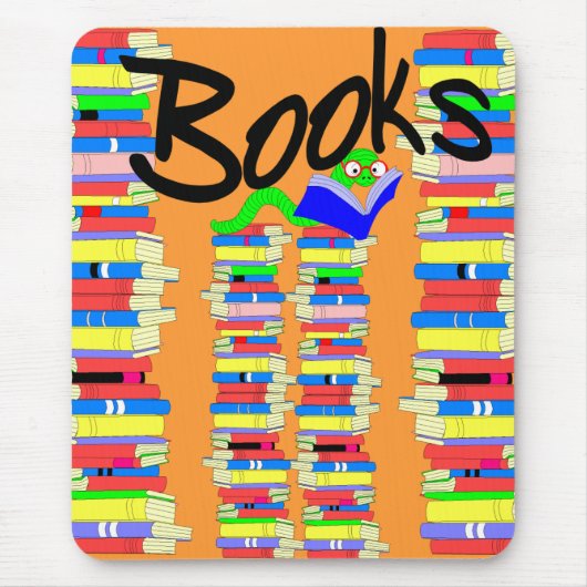 Book Love Mousepad Muismat (Voorkant)