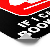 Book Lover Bookworm Warning Funny Poster Sign (Coin)