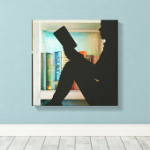 Book Lover Canvas Afdruk (Insitu (Houten vloer))
