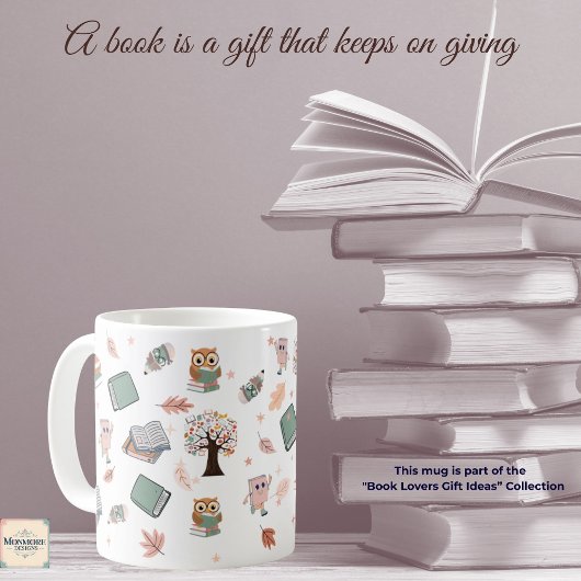 Book Lover Design 11oz Koffiemok